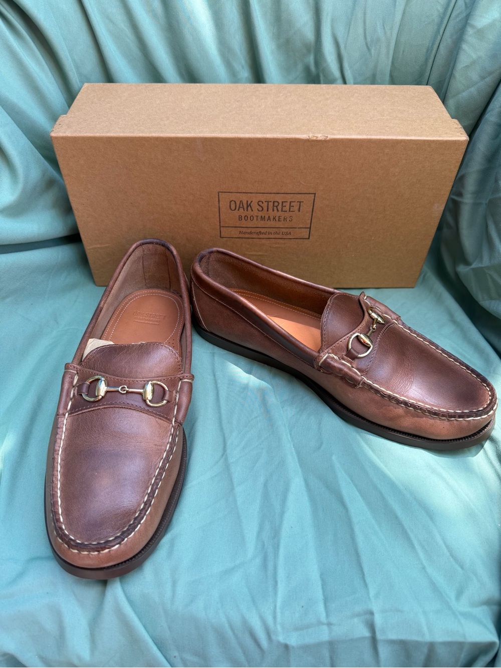 Oak Street Bootmakers Men’s Brown Leather Bit Loafers